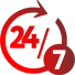 Работаем 24 часа 7 дней в неделю